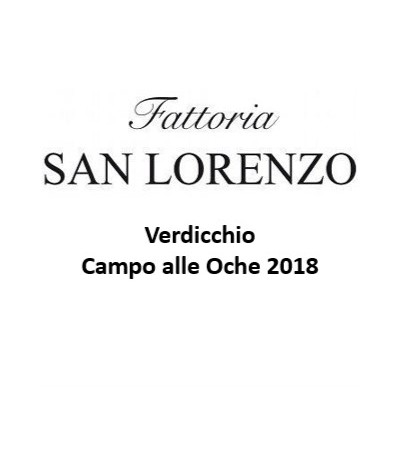 Verdicchio DOC Campo alle Oche - Fattoria San Lorenzo