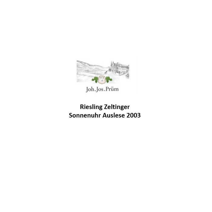 Riesling Zeltinger Sonnenuhr Auslese 2003 - Joh.Jos. Prum