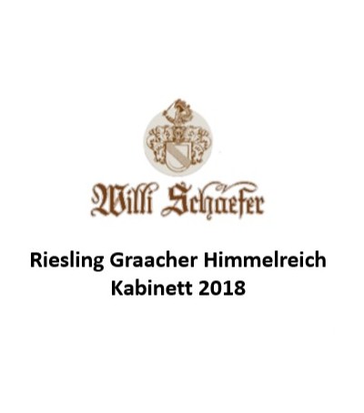 Riesling Graacher Himmelreich Kabinett 2018 - Willi Schaefer