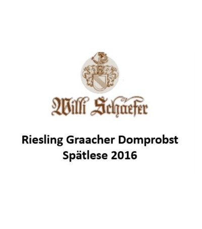 Riesling Graacher Domprobst Spätlese (AP05) 2016 - Willi Schaefer